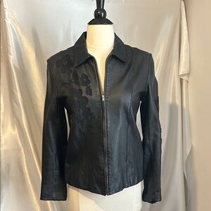 Black Leather Women's Jacket